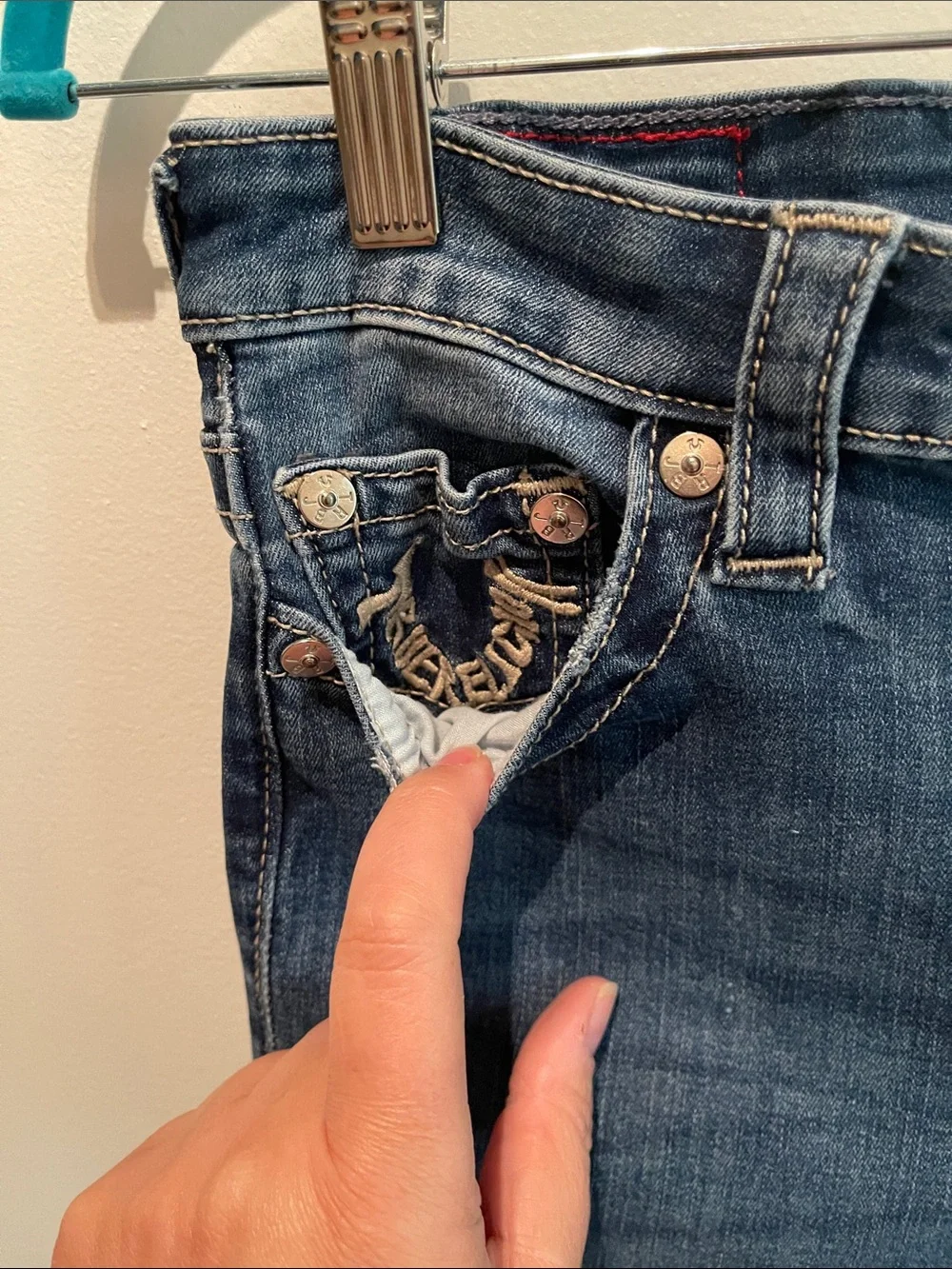 True Religion Women's Dark Blue Slim Jeans - Picture 3 of 6